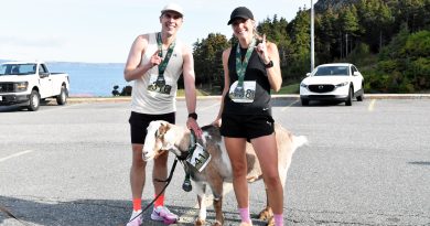 Tog dogs meet the GOAT